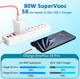 Кабель для заряджання Oneplus 10T Nord CE 3 Supervooc Warp Charge Usb Type C Cable 0.35м. 100W 65W 8A Fast Charge One Plus 10 Pro 9RT (No Brand) - зображення 2