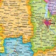 Политико-административная карта Украины 45x66 см для школы и дома - изображение 2