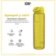 Бутылка для воды ION8 ЭКО бутылка BPA Free 1000 мл Yellow (I8RF1000YEL) - изображение 6