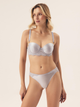 Majtki brazyliany damskie koronkowe Esotiq Brillant 42549-50X XL Szare (5903972531792) - obraz 4
