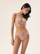 Majtki tanga damskie koronkowe Esotiq Blueberry 42556-39X XL Różowe (5903972524510) - obraz 4