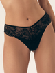 Majtki tanga damskie koronkowe Esotiq Blueberry 42556-99X M Czarne (5903972524534) - obraz 1
