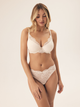 Majtki brazyliany damskie koronkowe Esotiq Blueberry 42557-01X XL Kremowe (5903972524855) - obraz 4