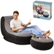 Надувное велюровое кресло с пуфиком Air Sofa для отдыха, для дома, для квартиры, для дачи - изображение 2