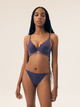 Majtki brazyliany damskie koronkowe Esotiq Bari 42510-59X S Granatowe (5903972526873) - obraz 4