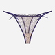 Majtki stringi damskie siateczkowe Esotiq Batty 42516-59X L Granatowe (5903972528495) - obraz 6