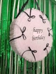Піньята "Happy Birthday" з Днем Народження біла з бантиками 38*38*10 + палиця - изображение 3