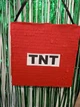 Піньята "TNT Майнкрафт" червоний квадрат 35*35*10 + палиця - изображение 1