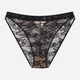Majtki brazyliany damskie z wysokim stanem Esotiq Bisous 42865-99X XL Czarne (5903972549704) - obraz 6