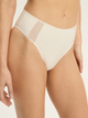 Majtki tanga damskie z wysokim stanem Esotiq Blank 42882-01X L Kremowe (5903972553657) - obraz 1