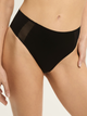 Majtki tanga damskie z wysokim stanem Esotiq Blank 42882-99X L Czarne (5903972553589) - obraz 1
