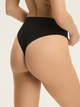 Majtki tanga damskie z wysokim stanem Esotiq Blank 42882-99X XL Czarne (5903972553596) - obraz 2