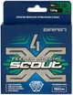 Шнур Brain Scout 4X 150m (deep green) 0.100mm 5.8kg для фидерной ловли - изображение 2