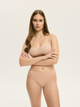 Majtki figi damskie z wysokim stanem Esotiq Blissy 42889-80X 2XL Beżowe (5903972557358) - obraz 3