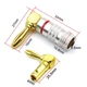 Штекер коннектор разъем типа банан Banana Plug Угловой Silver/Red stripe (48831) - изображение 3