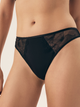 Majtki brazyliany damskie siateczkowe Esotiq Bluey 42987-99X XL Czarne (5903972560686) - obraz 1