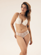 Majtki tanga damskie siateczkowe Bloovii Sydney 43123-01X L Kremowe (5903972577585) - obraz 6
