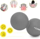 Массажный мяч Cornix XR-0115 Lacrosse DuoBall 6.3 х 12.6 см Серый - изображение 4