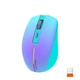 Беспроводная мышь MEETION 2.4G, Bluetooth Dual Mode gaming mouse BTM002, 1000-1200-1600dpi, 6keys, Type-C Charging, RGB, purple - изображение 2