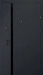 Двери входные металлические Страж Fusion Vertical 950х2040 мм софт блек / белая эмаль Левые - изображение 1