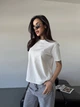 Жіноча однотонна базова футболка Uaclothes 42-44 Молочний (like32857-130731349) - зображення 3