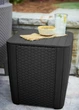 Стіл-ящик скриня графіт Keter Luzon Flat Wicker (223932) - изображение 3