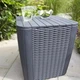 Стіл-ящик скриня графіт Keter Luzon Flat Wicker (223932) - изображение 6