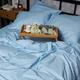 Комплект постільної білизни Moon&Star Satin Stripe «Ocean Calm» Сімейний 160х220х2 наволочки 2х50х70 (MS-820008676) - зображення 7