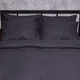 Комплект постільної білизни Moon&Star Satin Stripe «Dark Serenity» Сімейний 160х220х2 наволочки 2х50х70 (MS-820008606) - зображення 3