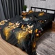 Комплект постельного белья Moon&Star Микросатин Premium «Golden Flutter» Полуторный 143х210 наволочки 2х50х70 (MS-820007821) - изображение 7