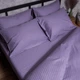 Комплект постільної білизни Moon&Star Satin Stripe «Soft Lilac» Двоспальний 175х210 наволочки 4х50х70 (MS-820008688) - зображення 4