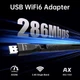 Мережевий адаптер Fenvi FU-AX300Pro Wi-Fi 6, Зовнішна антена 5Dbi Network Card USB Dongle 2.4GHz - зображення 4
