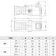 Силова розетка 2P+E 16А 230В переносна IP44 синя [GW62004H] IEC 309 HP GEWISS - зображення 2