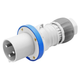 Силова вилка 2P+E 63А 230В переносна IP44 синя [GW61016H] IEC 309 HP GEWISS - зображення 1