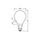 Лампа LED філаментна 5.5W 220V 806lm 4000K E14 45x77mm груша [4099854116315] OSRAM Star Classic P60 Filament - зображення 4