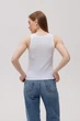 Базовый женский топ в рубчик Наталюкс 2XL белый (3321383200061) - изображение 6
