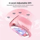 Беспроводная мышь MEETION 2.4G, Bluetooth Office Vertical Mouse BTM008, 57°, 800-1200-1600-2400dpi, 500mAh, 400h, Type-C charging, pink - изображение 3