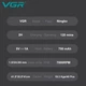Тример VGR V-900 GREEN 4 насадки LED display 700 мАч Аккумулятор Сеть - изображение 3