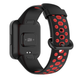 Ремешок для часов Redmi Watch 2 Lite / Xiaomi Mi Watch 2 силиконовый перфорированный Черный Красный - изображение 2