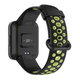 Ремешок для часов Redmi Watch 2 Lite / Xiaomi Mi Watch 2 силиконовый перфорированный Черный Салатовый - изображение 2