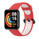 Ремешок для часов Redmi Watch 2 Lite / Xiaomi Mi Watch 2 силиконовый перфорированный Красный Белый - изображение 4
