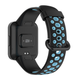 Ремешок для часов Redmi Watch 2 Lite / Xiaomi Mi Watch 2 силиконовый перфорированный Черный Синий - изображение 5