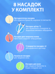 Ирригатор H2Ofloss HF-6 300 мл 8 насадок портативный мощный дорожный для полости рта для чистки зубов - изображение 5
