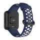 Ремешок для часов Redmi Watch 2 Lite / Xiaomi Mi Watch 2 силиконовый перфорированный Синий Белый - изображение 3