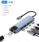 Док-станция USB 3.0 хаб + кардридер + конвертер HDMI 4K, Type-C PD, LAN 5 в 1 SmartGo - изображение 1