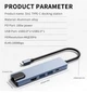 Док-станция USB 3.0 хаб + кардридер + конвертер HDMI 4K, Type-C PD, LAN 5 в 1 SmartGo - изображение 2