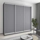 Шкаф-купе трехдверный MebelStar Комбо AL 3ДСП 250x60x240 см Антрацит (MBS-2047) - изображение 1