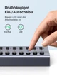 USB-хаб UGREEN CM481 USB to 7xUSB 3.0 with 12V 2A Power Supply Gray (90307) - изображение 2