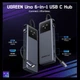 USB-хаб UGREEN CM888 USB-C to 2xUSB 3.2+2xUSB-C 3.2+HDMI+USB-C PD Power Port Gray (35998) - изображение 3