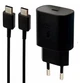 Блок питания и Кабель Type-C поддержка Super Fast Charging 25W для Galaxy S20/Note 10/N9700/Note10+/N9760 (EP-TA800) Power Delivery 3.0 Черный - изображение 2